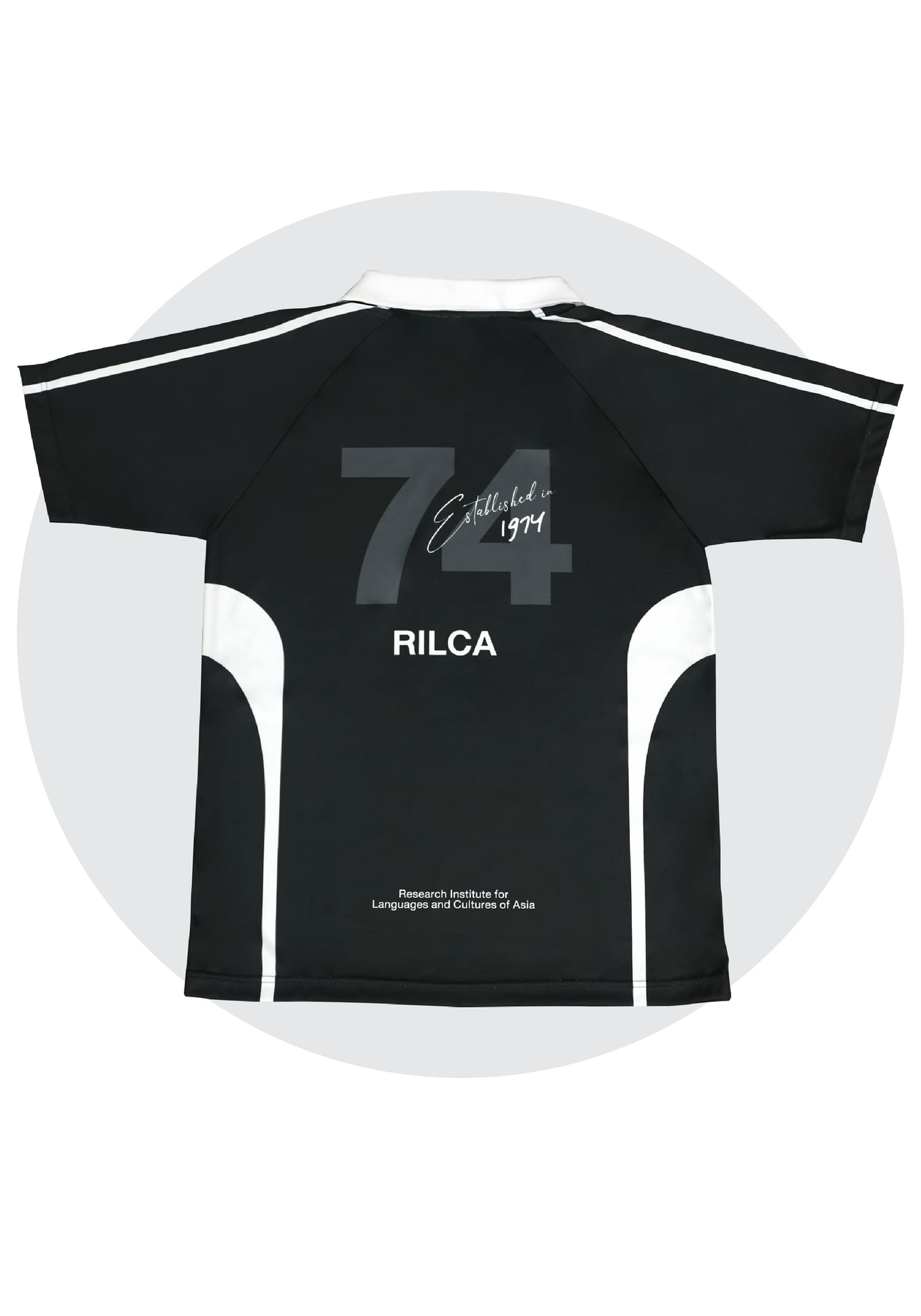 เสื้อโปโล Jersey สีดำ