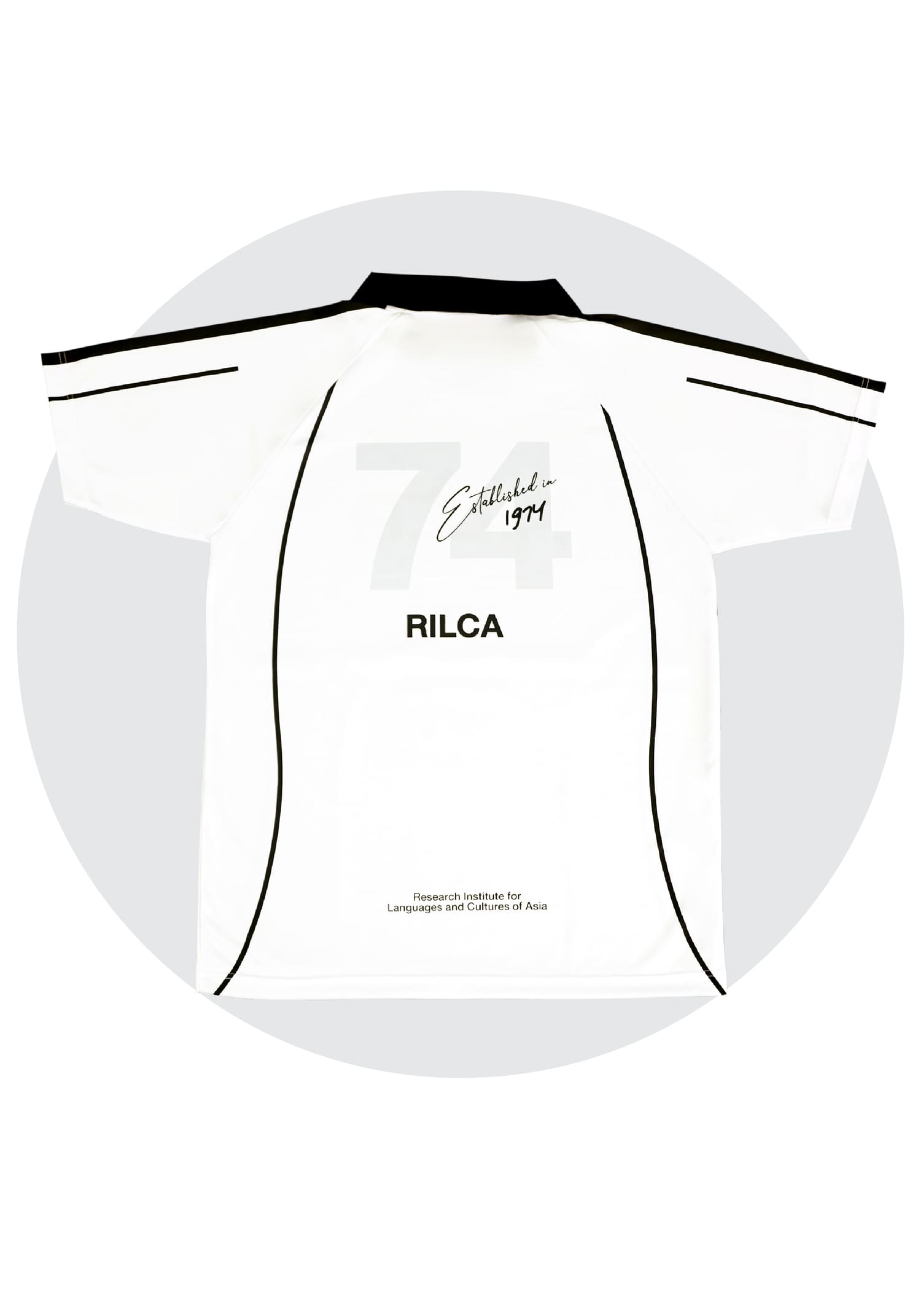 เสื้อโปโล Jersey สีขาว