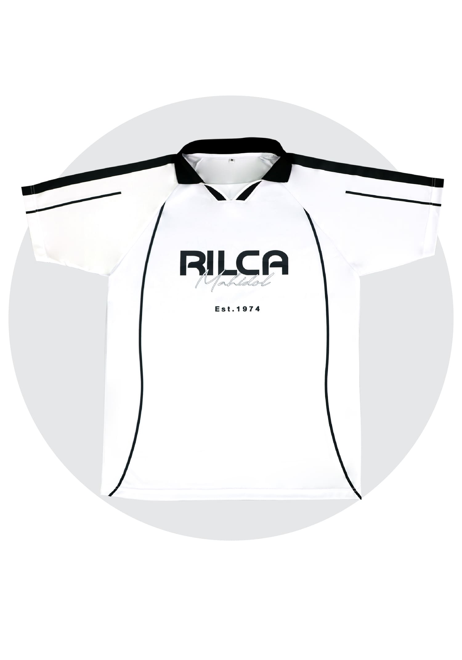 เสื้อโปโล Jersey สีขาว